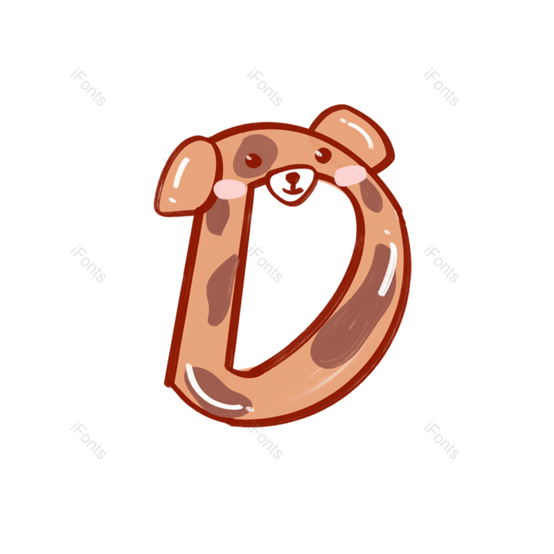 艺术字图片,英文字母元素,动物PNG,手绘免抠素材